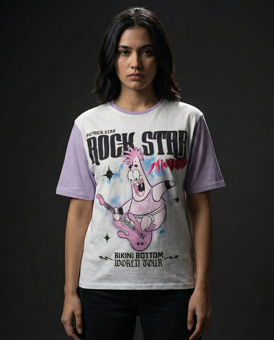 Spongebob Patrick Rockstar Oversized Tshirt 50% OFF