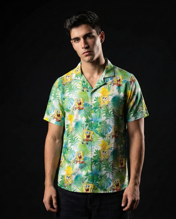 Spongebob Tropical Buttoned Shirt