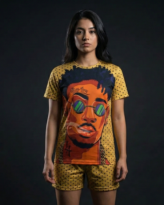 HipHop Blues T-shirt and Shorts Combo