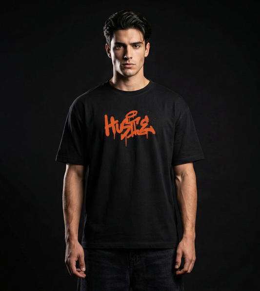 Hustle Star 100% Cotton Oversized Tshirt