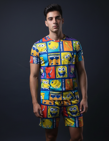 Spongebob I'm Ready T-shirt Shorts Combo