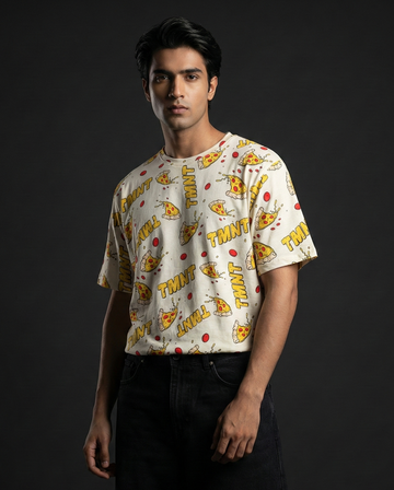 Ninja Turtles TMNT Pizza Oversized T-shirt