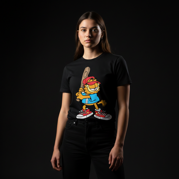 Garfield Baseball 100% Cotton T-shirt
