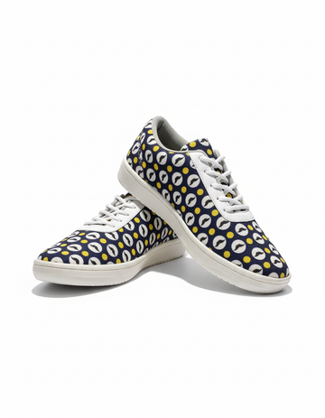 Mustache Canvas Sneakers