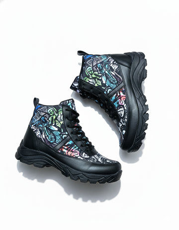 Soul Music High Top Canvas Sneakers