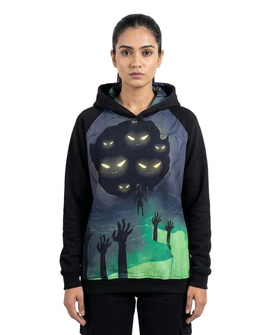 Inside Dead Caves Raglan Hoodie