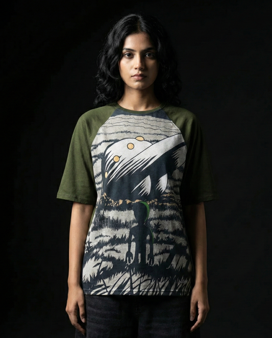 Area 51 Oversized Raglan T-shirt