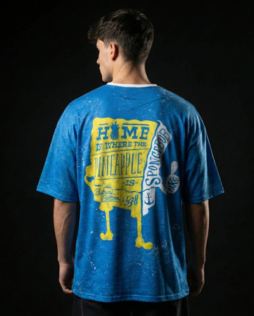 Spongebob Pineapple is Home Oversized T-shirt