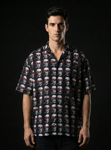 Smoking skull Shirt 50% OFF