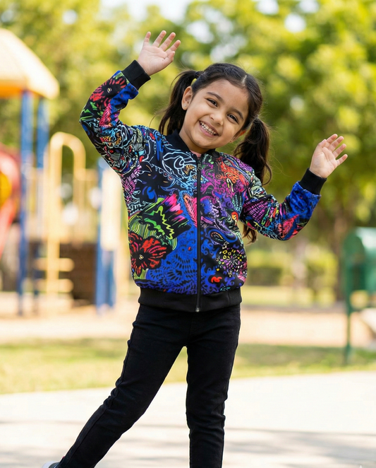 Acid Trip Kids Bomber Jacket