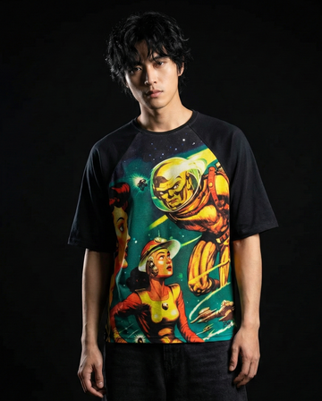 Space Mythology Oversized Raglan T-shirt