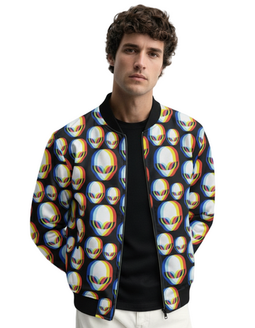 Trippy Alien Bomber Jacket