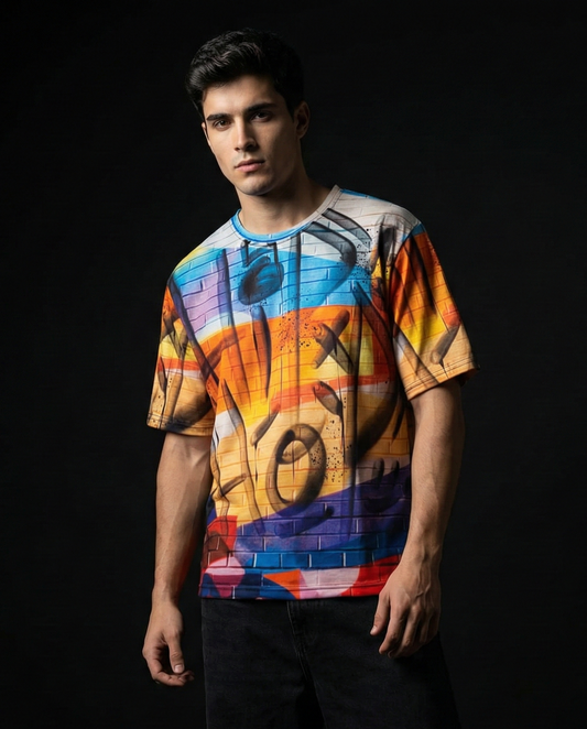 HipHop Graffiti Oversized T-shirt 50% OFF
