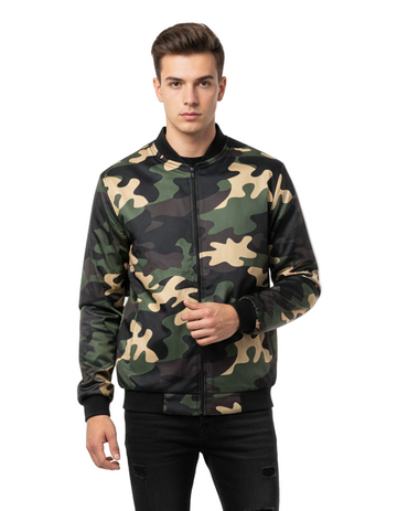 Camo Green Bomber Jacket
