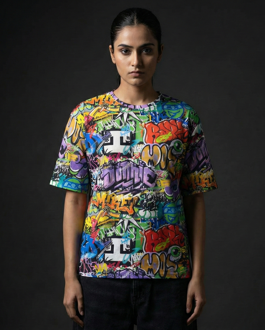 Ninja Turtles Graffiti Oversized T-shirt