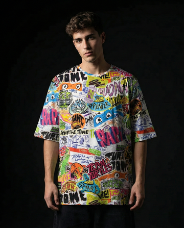 Ninja Turtles It's Time Oversized T-shirt