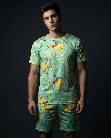 Spongebob Trance T-shirt Shorts Combo
