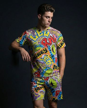 Ninja Turtles Cowabunga T-shirt Shorts Combo