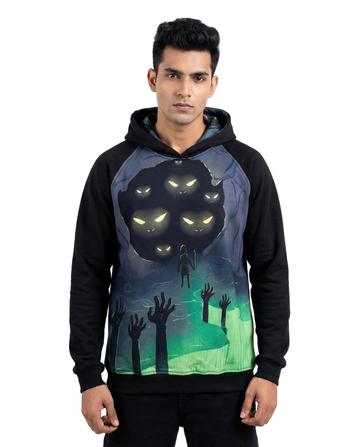 Inside Dead Caves Raglan Hoodie