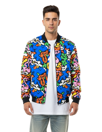 Camo Bubbles Bomber Jacket