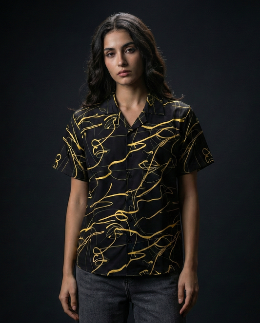 Drawn on Black Shirt