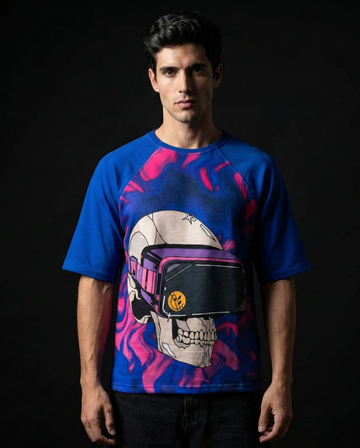 Skull VR Oversized Raglan T-shirt 50% off