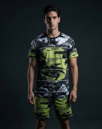 Ninja Turtles Comics Combat Tshirt and Shorts Combo