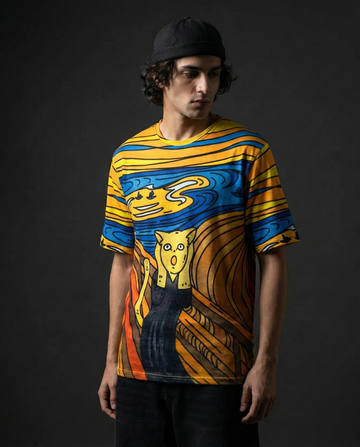 Scream Cat Oversized T-shirt