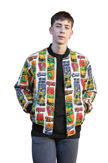 Ninja Turtles Poster Tear Art Bomber Jacket