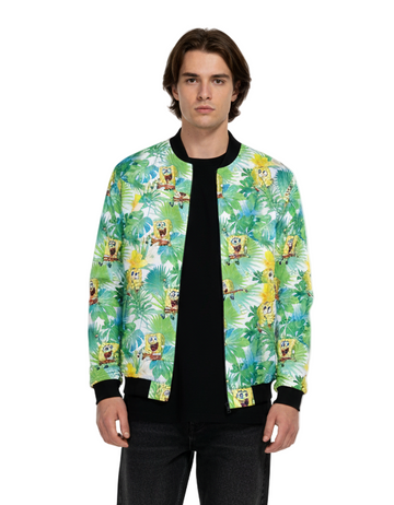 Spongebob Tropical Vibes Bomber Jacket