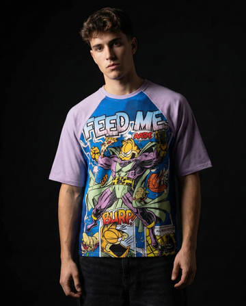 Garfield Feed Me Oversized Raglan T-shirt