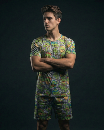 Ninja Turtles Amaze Maze T-shirt Shorts Combo