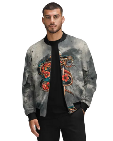 Rustic Viper Bomber Jacket