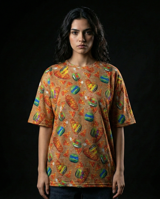 Ninja Turtles Pizza Box Oversized T-shirt 50% OFF