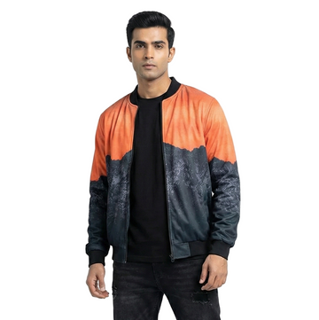 Mountain Grunge Bomber Jacket
