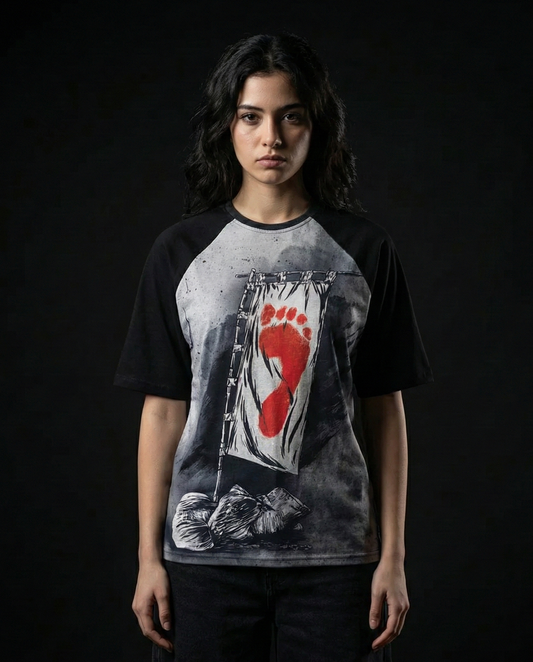 Ninja Turtles Shredder Foot Clan Oversized Raglan T-shirt