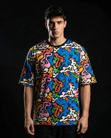 Camo Bubbles Oversized Tshirt