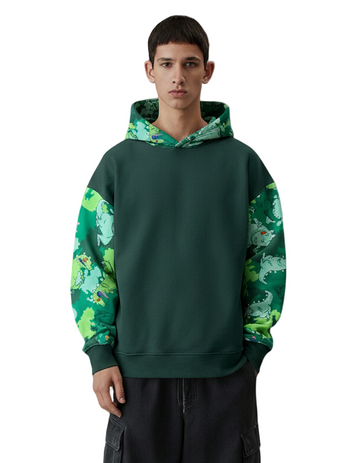 Reptar Camo Drop Shoulder Hoodie