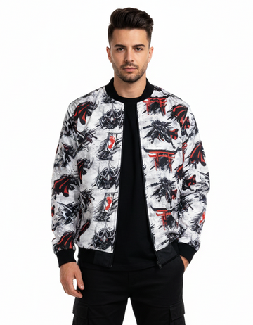 Ninja Turtles Shredder Foot Clan Bomber Jacket