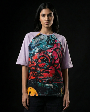 Peach Street Oversized Raglan T-shirt