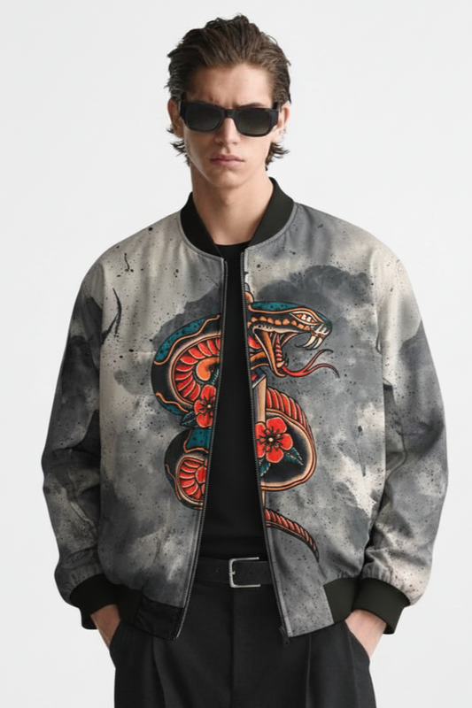 Rustic Viper Bomber Jacket