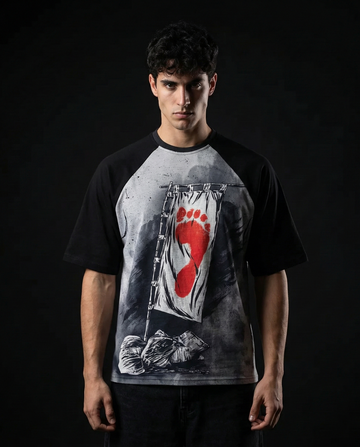 Ninja Turtles Shredder Foot Clan Oversized Raglan T-shirt