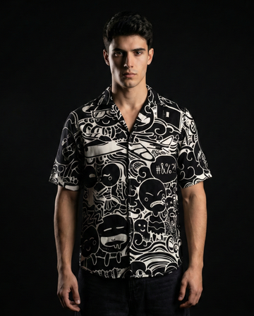 Black Doodle Shirt 50% off