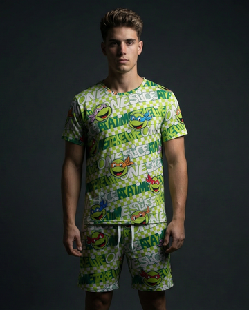 Ninja Turtles One Slice T-shirt Shorts Combo