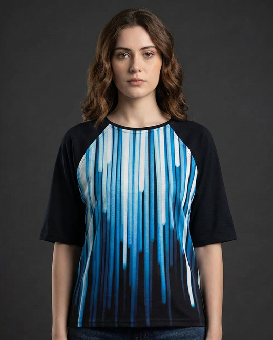 Blinding Lights Oversized Raglan T-shirt