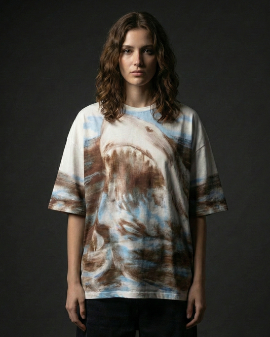 Shark Attack Oversized Tshirt 50% OFF