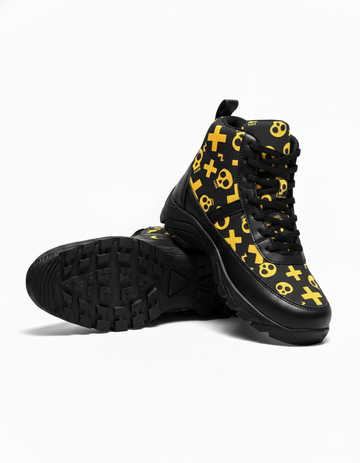 Skully High Top Canvas Sneakers