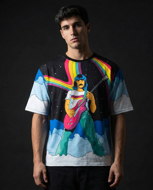 Guitar Lord Vibgyor Oversized Tshirt