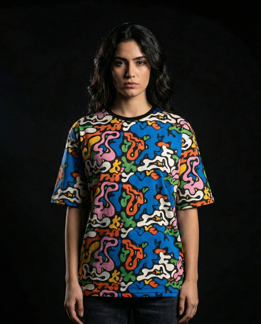 Camo Bubbles Oversized Tshirt 50% off