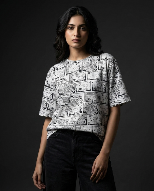 Spongebob Comic Strips Oversized T-shirt